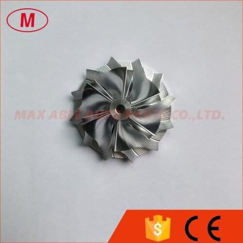 TD03 14T close 39.55/51.00mm 6+6 blades Turbo Billet/milling/aluminum 2618 compressor wheel