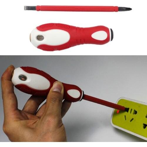 1000V Voltage Tester Pen Slot Cross Dual Purpose Electrical Test Pen Screwdriver Newest