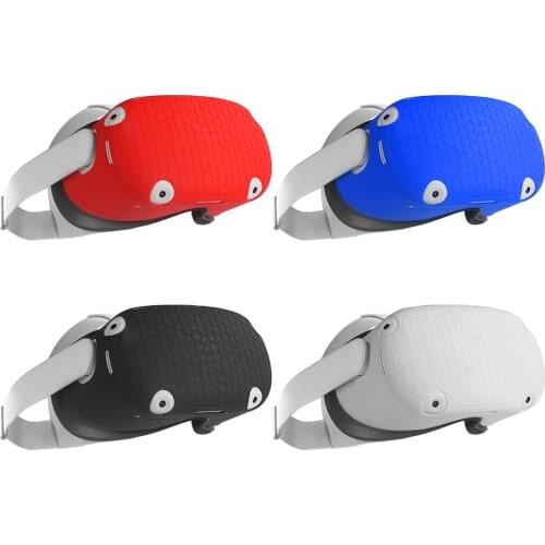For Oculus Quest 2 VR Headset Silicone Protective Headset Soft Silicone Eye Mask Cover for Oculus Quest 2 VR Headset Accessories