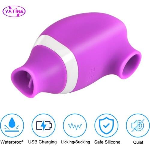 VATINE Female Clitoris Nipple Strong Suck Lick Vibrator Sex Toys For Women Erotic Wireless Intimate Goods Adult Product Sex Shop