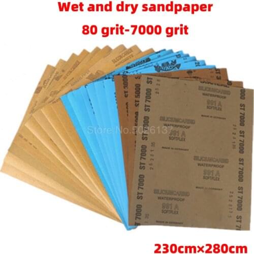 1Pcs 80-7000Grit Wet and Dry Sanding Sandpaper Waterproof Abrasive Paper Silicon Grinding Polishing Tool Surface Finishing