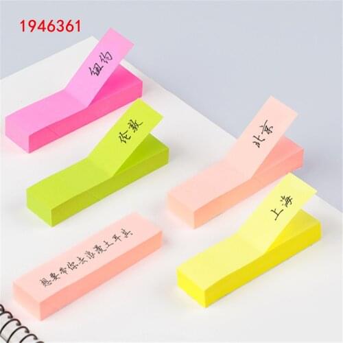 100 sheets one colour paper Memo Pad Sticky Notes Bookmark Point it Marker Memo Sticker Office School Supplies Notebooks