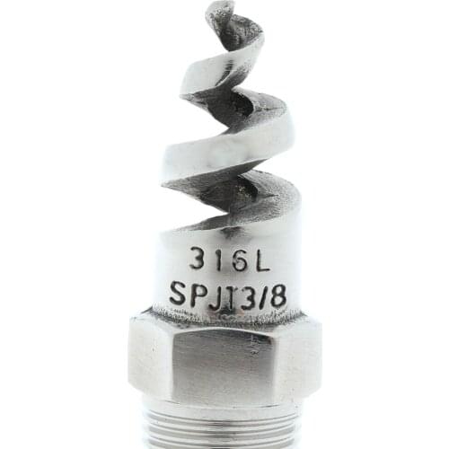 3/8 inch Stainless Steel Spiral Cone Atomization Nozzle Industrial Dust Remove