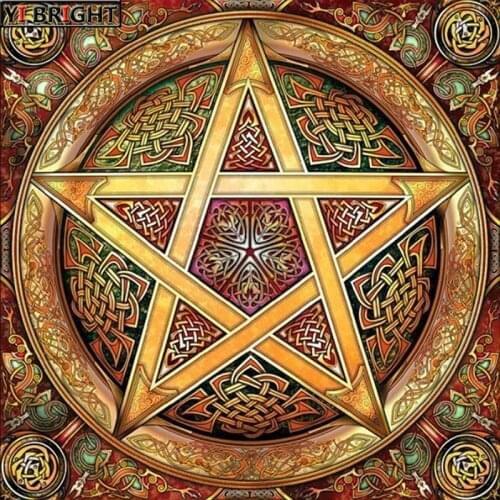 3d Diamond Mosaic Home Decor Diamond Embroidery diy diamond Painting Cross Stitch kit five-pointed star mandala