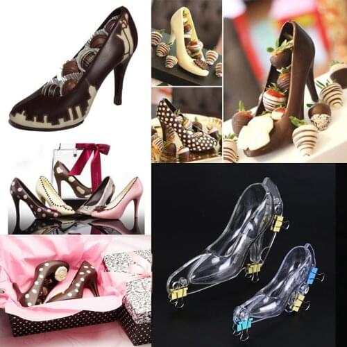3D Women High Heel Chocolate Shoe Mold DIY Making Baking Cake Decoration