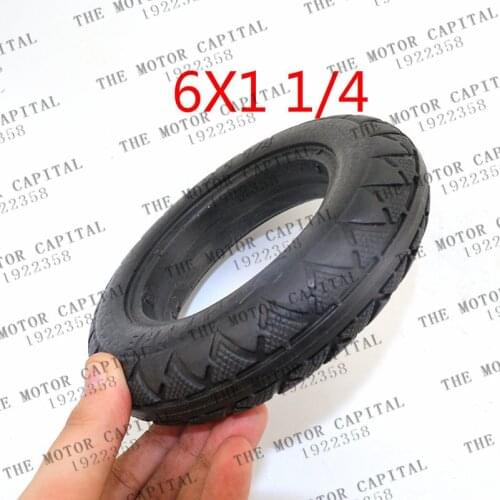 High porformance 6 inch electric scooter solid tire 6X1 1/4 tire fits many gas electric scooters tire