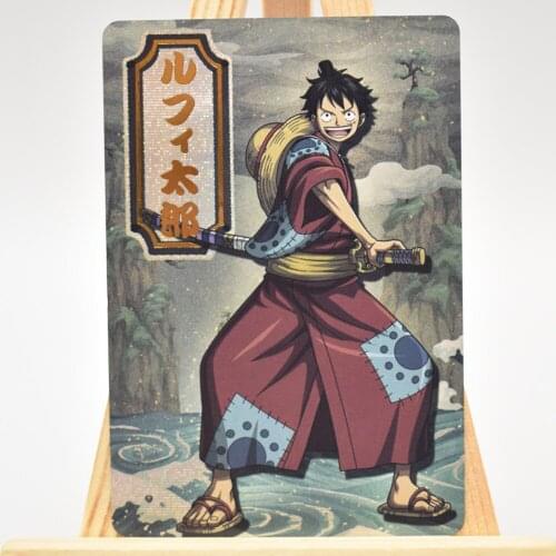 Anime Flash Cards Luffy, Nami, Zoro, Wano Kuni, 9-piece Flash Card Set, Non-Weekly Shonen JUMP Card, Anime Flash Card Collection