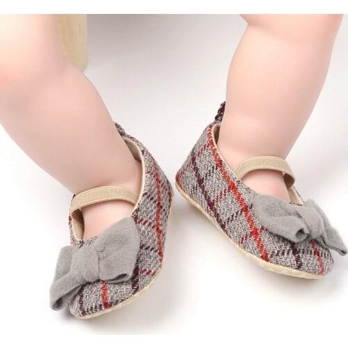 FREE SHIPPING Cute Newborn Baby Girl Princess Shoes Kids Crib Sole Non-Slip Sneaker First Walking Bow Shoes