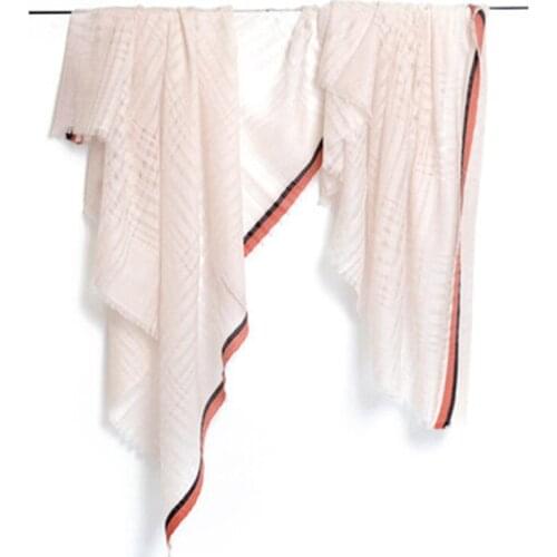 Large size 100%cashmere hollow out women fashion patchwork color sides scarfs shawl pashmina 130x180cm small tassel