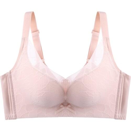 Seamless Bra Sexy Lingerie Lace No Wire Push Up Adjustable Straps Bras Underwear Bow Soft Breathable Bralette sujetador C Cup