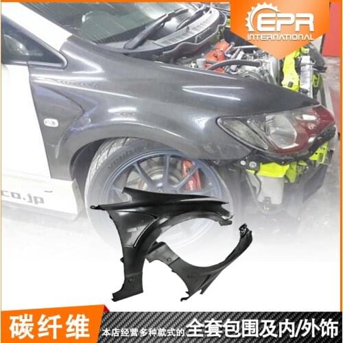 Suit For Civic Japanese Fd2 Js Racing Style Wide Body Carbon Fiber Leaf Refitted Front Sand Board