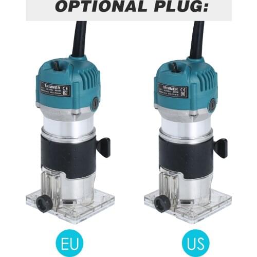 800W 30000r/min Wood Router Electric Woodworking Wood Router Carving Machine Wood Trimmer Wood milling cutter woodworking tools