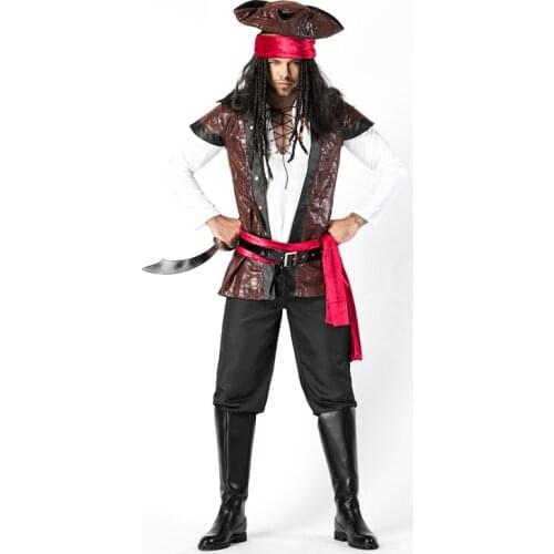 Halloween Christmas Cosplay Costumes pirate suit adults Costumes