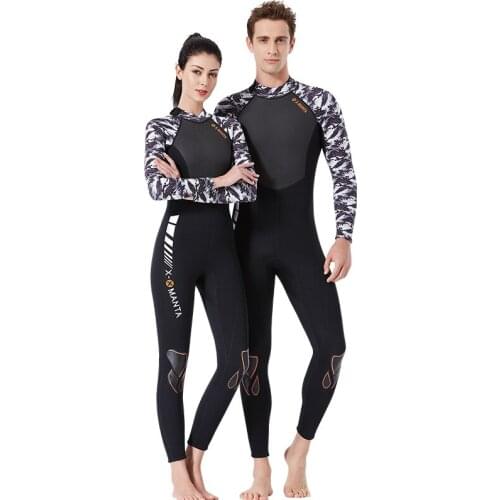 Scuba Diving Suit 3MM Neoprene Surf Wetsuit Women Long Sleeve Swimwear Fishing Clothes one-piece Swimsuits Men Jumpsuit Wetsuits