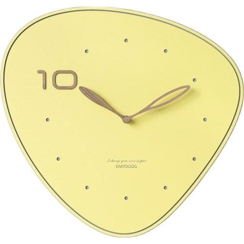 Creative Wall Clock Wood Bedroom Silent Household Clock Mechanism Lovely Wall Watch Art Horloge Murale Home Decoration FZ331