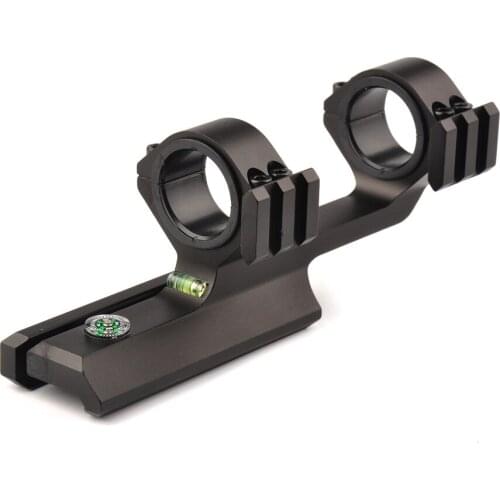 Rifle Scope Mount 25.4mm/30mm Diameter Rings with Spirit Bubble Level&Compass Fit 20mm Weaver Picatinny Rail for Hunting