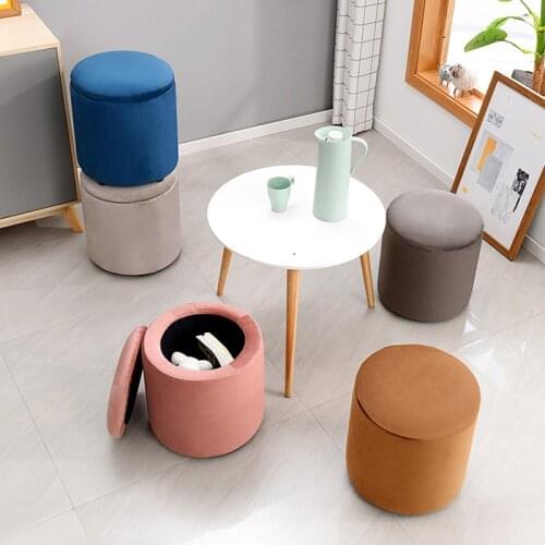 Мебель для гостиной Solid Wooden Comb Dresser Stool Fashionable Home Round Sitting Room Bedroom Receives Store Content Pier