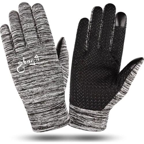 Fashion Winter Thicken Warm Full Finger Glove Mittens Touch Phone Screen Cycling Gloves Men Outdoor Sports Driving Gloves WA 020