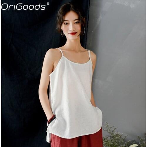 Женские хлопковые майки ORIGOODS China At AliExpress