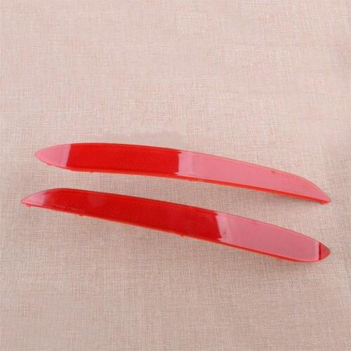 1 Pair Car Rear Bumper Reflector Light ABS Red Fit for Hyundai Sonata 2015 2016 2017 92405C1000 HY1184113 92406C1000 HY1185113