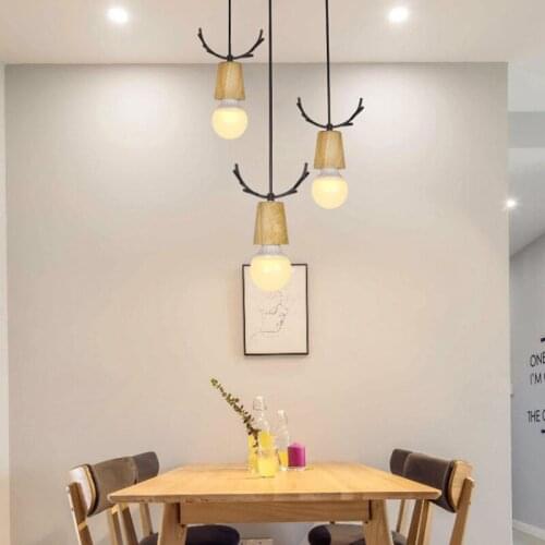 Nordic Antler Meal pendant Lamp Personality E27 Hanging Lamp Used For Corridor Aisle Bar Stairs LED Light AC220V pendant Light