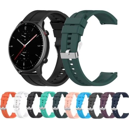 For Huami Amazfit GTR 2 2E Strap Quick Release Sport Silicone Replace Wristband 22mm Watchband For Amazfit Pace Stratos Bracelet