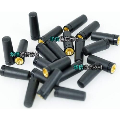 2pcs 2.4G ZigBee rubber sleeve ultra short antenna SMA male needle 2.75cm length 2dbi gain small space SMA External screw hole