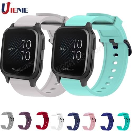 Silicone Watchband Strap for Garmin Venu SQ Music / Forerunner 245M 245/ Vivoactive 3 Bracelet Sport Wristband Colorful Correa