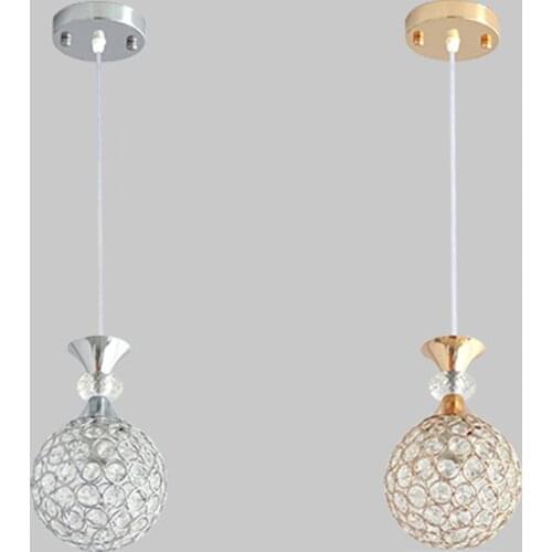 Nordic Modern crystal Pendant Lights Living Dining Room Kitchen bedroom bedside Bar Designer Gold Lighting Fixture Hanging Lamps