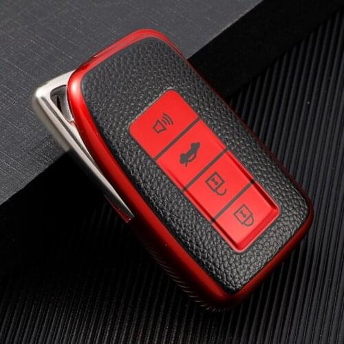 TPU Leather Car Case Cover Bag Shell Fob Holder Keychain for Lexus ES 350 ES 300H NX 200 NX300H RX 350 450H Protector
