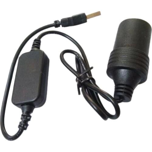 USB Cigarette Lighter Adapter, USB Male to 12V Car Cigarette Lighter Socket Female Cable Converter