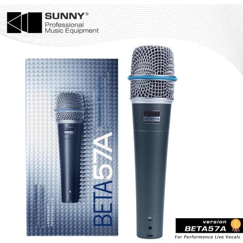 High Quality BETA57A SuperCardioid Dynamic Instrument Wired Microphone 57A Mic For Karaoke Live Vocals Stage for shure mic