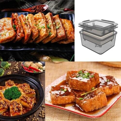 Diy Tofu Block Drain Storage Box Soy Products Pressing Household Tofu Press Kitchen Pp Material Tool V4W2