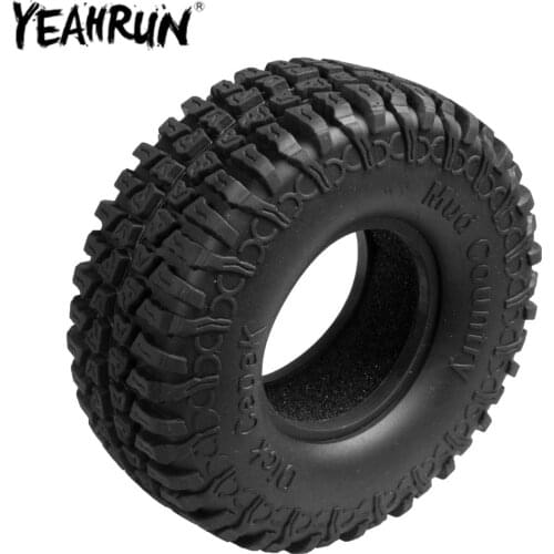 YEAHRUN 1.9inch Rubber Tyre 1.9" Wheel Tires 100x40mm for 1/10 RC Crawler Car Axial SCX10 Traxxas TRX4 Wheels Parts