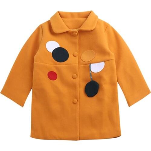Winter Outwear Kids Wool Coat Thick Girl Snowsuit Baby Girls Blends Toddler Coats Children