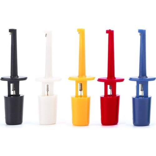 10PCS Mini Single Test Hooks Clips Test Probe for Electronic Power Supply Testing IC Grabber Repair Tool Instrument Accessories