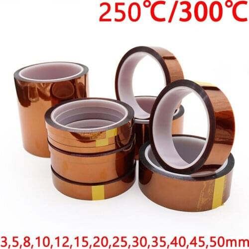 3mm - 50mm Polyimide Adhesive Tape BGA PCB 3D Printing Board Protection High Temperature Heat Resistant Electronic Insulation