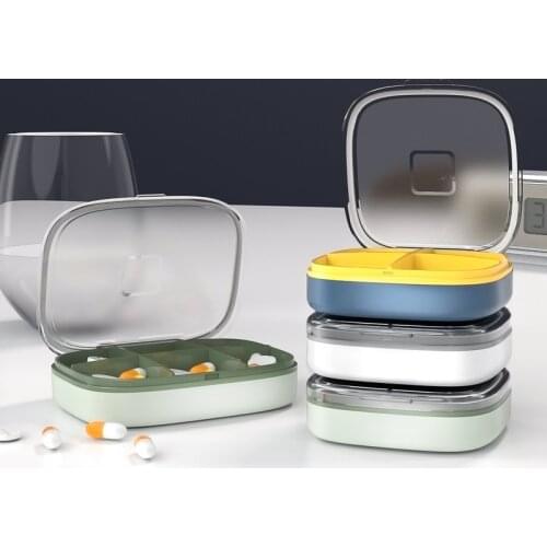 4 / 6-cell portable tablet box tablet distributor packaging box dispenser tablet storage packaging box mini drug manager tablet