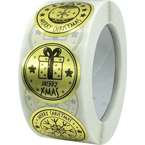 500 Snowman Stickers Christmas Gift Decoration Sticker Packaging Stationery Sticker Decoration Seal Label