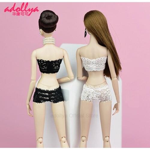 Adollya BJD Doll Accessories Underwear Set Lace Translucent Style Clothes for Doll Panties Bra Suitable for 1/6 BJD Dolls