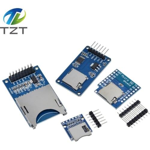 D1 Mini TF Card Module Micro SD Storage Expansion Board Mini Micro SD TF Card Memory Shield Module With Pins for Arduino ARM AVR