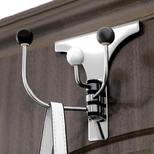 Door Hanger,Stainless Steel Heavy Duty Over The Door Hook for Coats Robes Hats Clothes Towels, Hanging Towel Rack Organizers