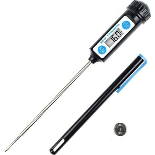Electronic Digital Instant Read Meat Thermometer Kitchen Cooking Food Candy Thermometer for Oil Deep Fry BBQ Household
