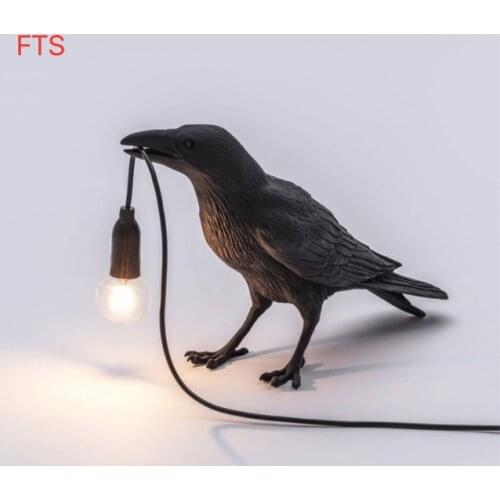 Italian Bird Wall Lamp Modern LED Wall Sconce Light Fixtures Bedroom Bedside Wall Light Crow bird Stand Light Home D