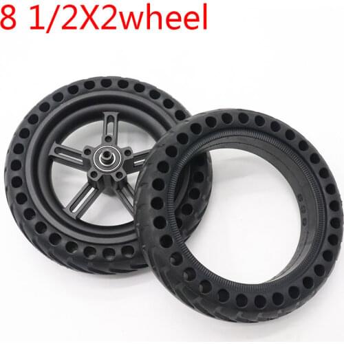 81/2X2wheel For Xiaomi Mijia M365 Scooter rear Wheels 8 1/2X2 Xiaomi Electric Skate Board 8.5 inch solid wheel alloy rims