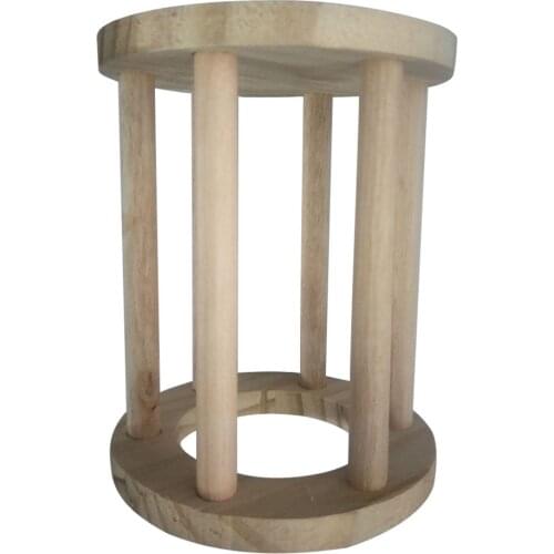 Rabbit Hay Feeder Rack Wooden Hay Manger Food Dispenser for Guinea Pig Hamster