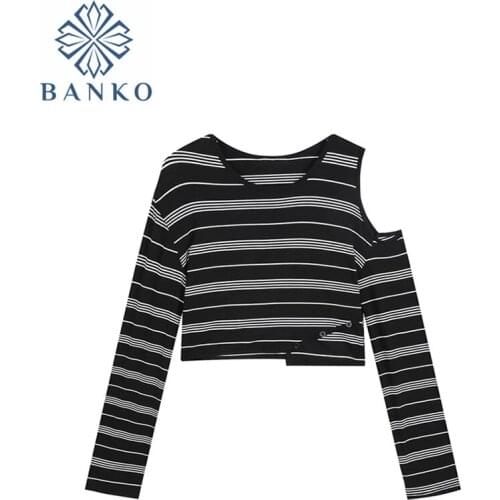 Женские полосатые футболки Mina Happiness China At AliExpress