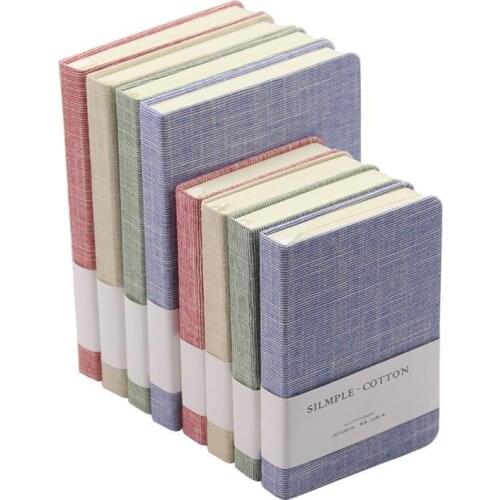 2021 New Fabric Notebook Notepad Small Fresh Diary Grid Blank This Grid This Hand Book Notebooks and Journals