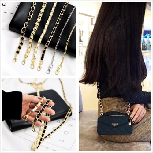 Crossbody Shoulder strap Crossbody long chain for cell phone case PU leather, metal chain, Accessories, Lanyard Halter Long Rope