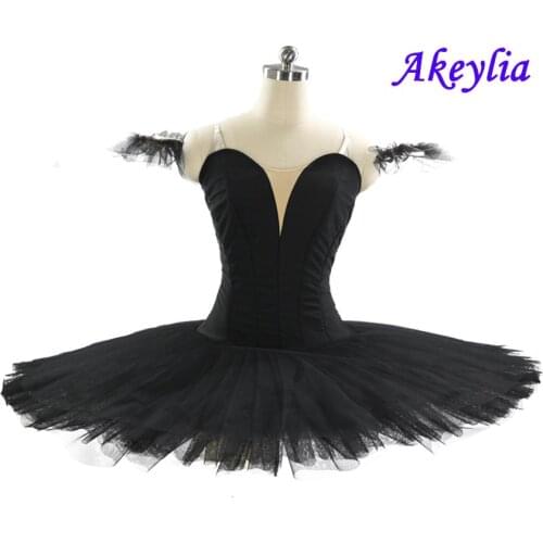 Professional Tutu Ballet Black Costume for Girls Without Decoration Platter Tutu Adult Professional Plain Pink Pancake Tutu 9111
